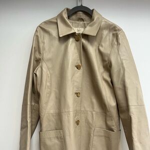 Leather Crème Jacket